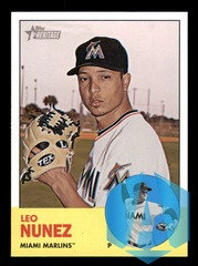2012 Topps Heritage #450 Leo Nunez SP Marlins